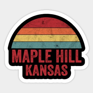 Vintage Maple Hill Kansas Sticker